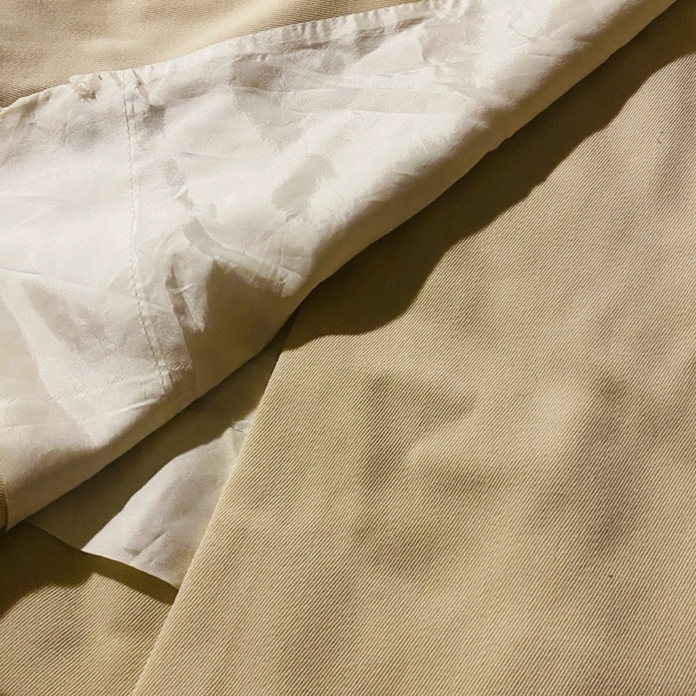 CELINE vintage cream wool wrap skirt Paris midi 40 - Picture 5 of 8